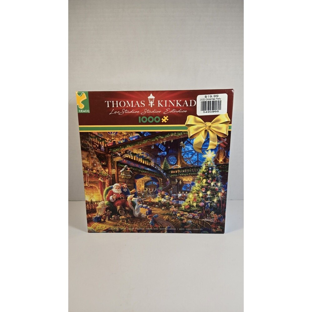 Ceaco Thomas Kinkade "Santa's Workshop " 1000 Piece Jigsaw Puzzle